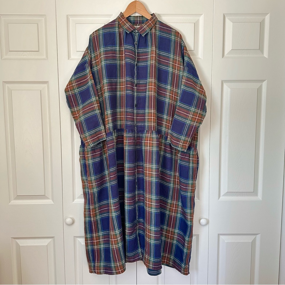 (Sold!) Tartan Linen Dress